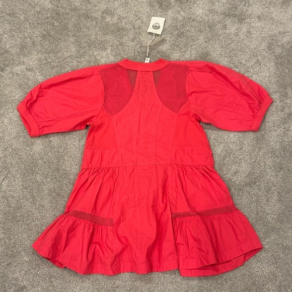 Anthropologie Daily Practice Pink Relaxed Tiered Mini Dress Size Small NWT - Picture 4 of 10